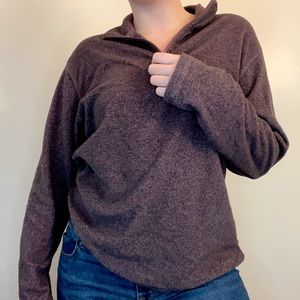 Stillwater Supply Co Purple Quarter Zip Fleece